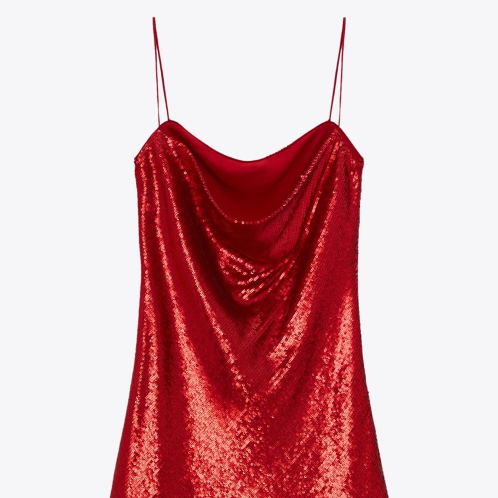 Sold❌ ZARA Perfect Red Dress - Picture 8 of 9